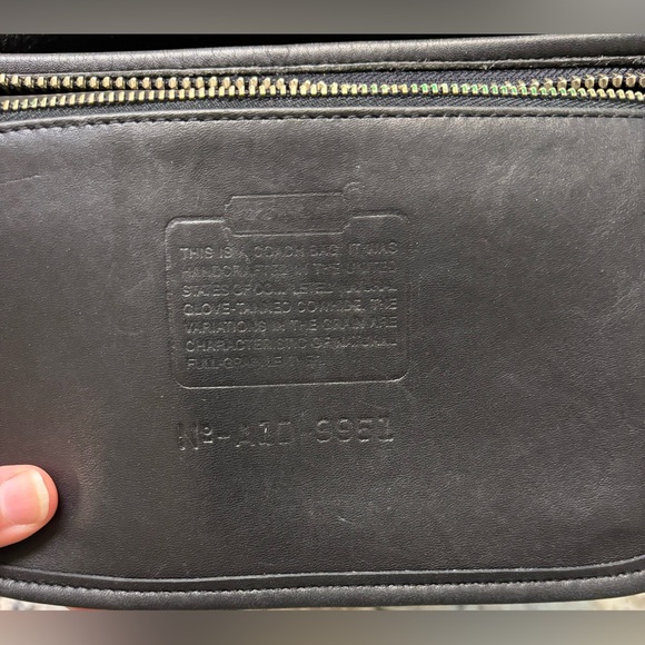 Vintage Coach 9951 Patricia's Legacy Leather Messenger Bag  Crossbody Black - Picture 7 of 11